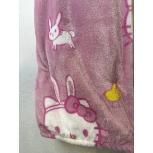HELLO KITTY and Friends Easter Themed PINK Throw With PINK Bow PEEPS - Picture 4 of 5